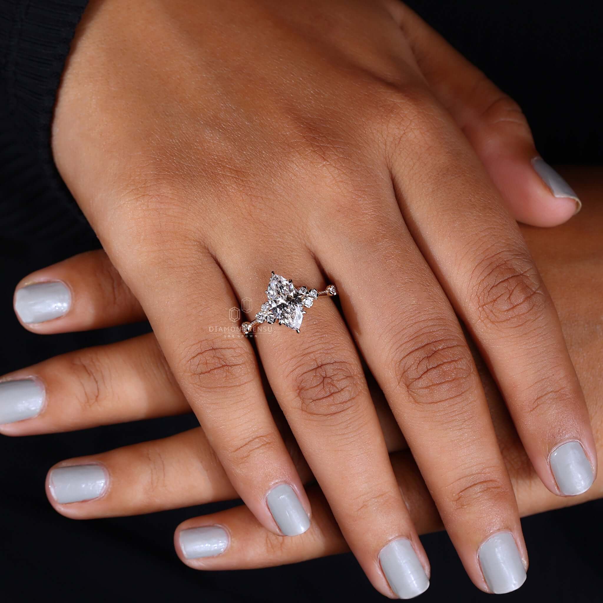 Marquise Cut Diamond Engagement Ring | Christopher Wharton