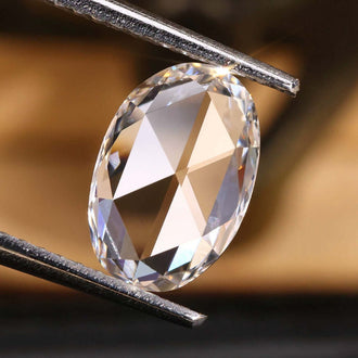 Rose cut oval diamond from Diamondrensu is 1 carat.
