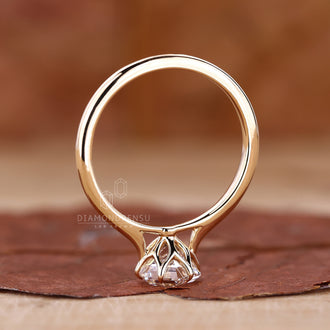 Yellow Gold Engagement Ring featuring a bold design.
