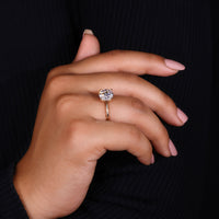 Round Diamond Solitaire Engagement Ring - Yellow Gold