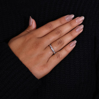 Buy wedding band with round diamond band.
