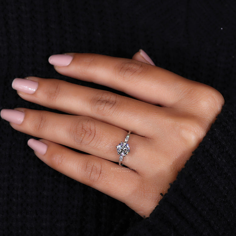 A beautifully crafted lab-created diamond ring perfect for special moments.