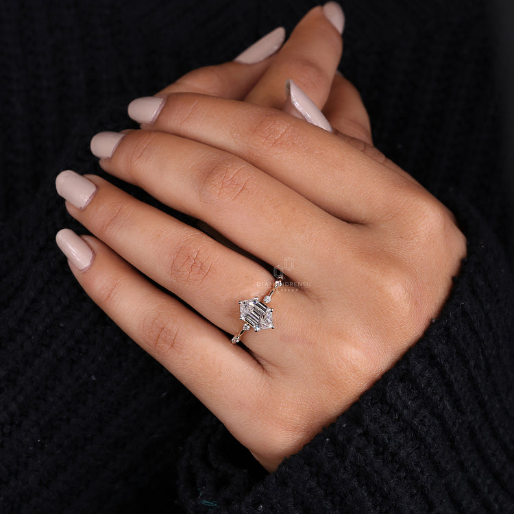Pave Setting Ring designed for maximum brilliance.
