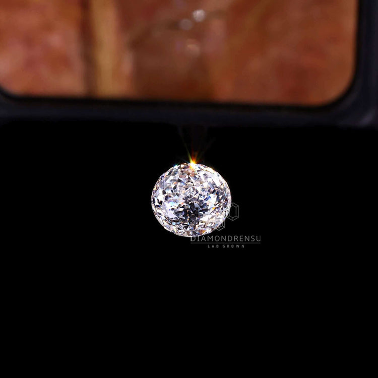 Lab Created Diamond in Portuguese cut style.
