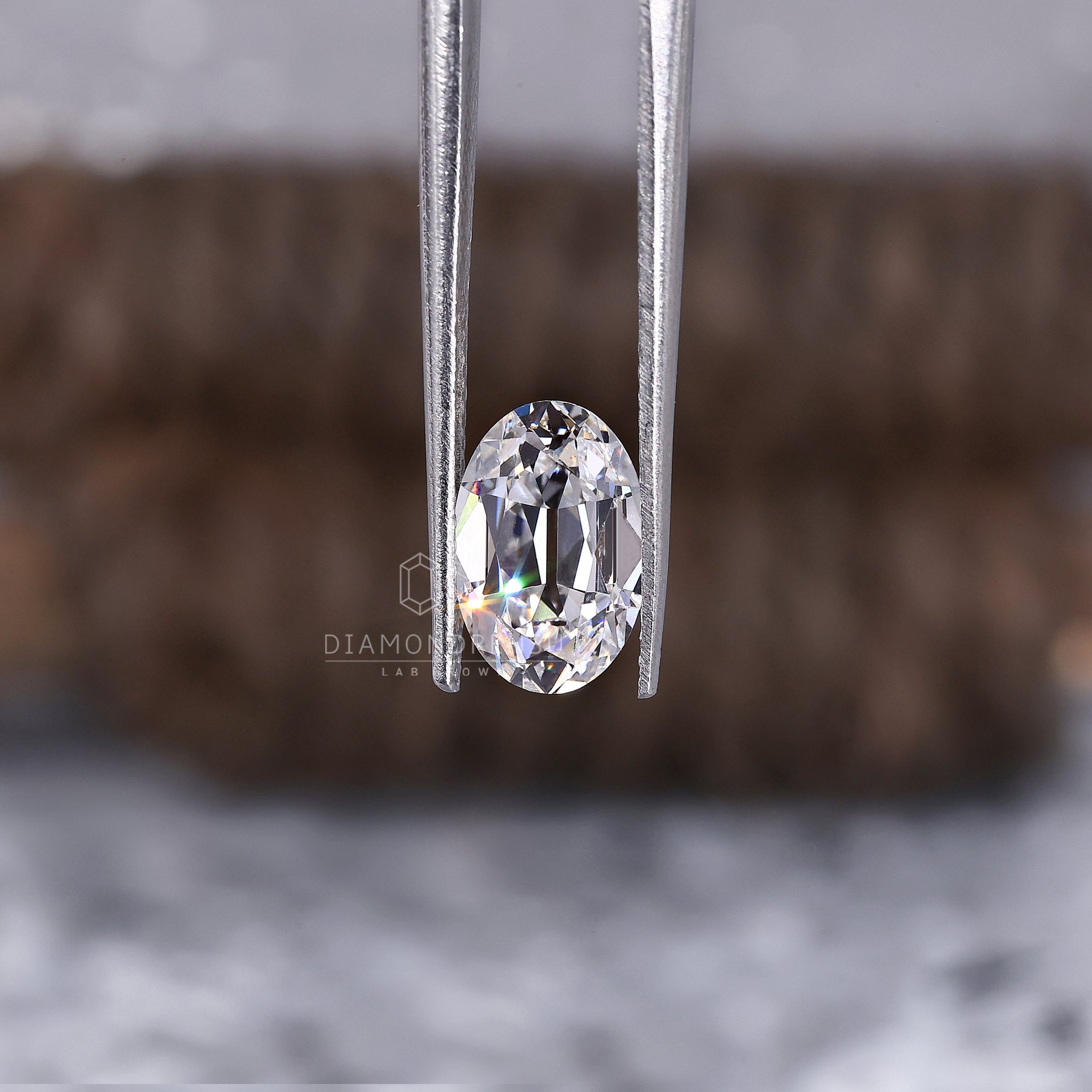 Old Mine Cut Oval Diamond Diamondrensu - Main Image