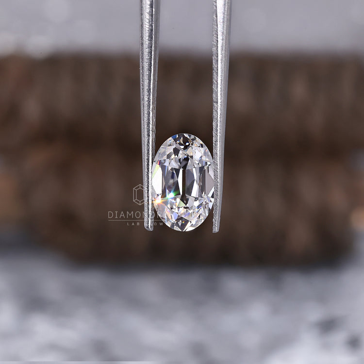 Old Mine Cut Oval Diamond Diamondrensu