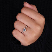 Round Diamond Engagement Ring in a pave setting for extra shine.
