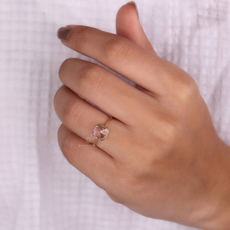 Knife Edge Shank Ring offering sleek, refined edges.
