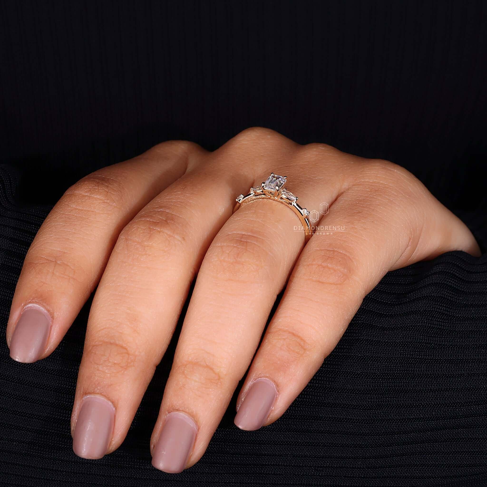 handmade diamond ring