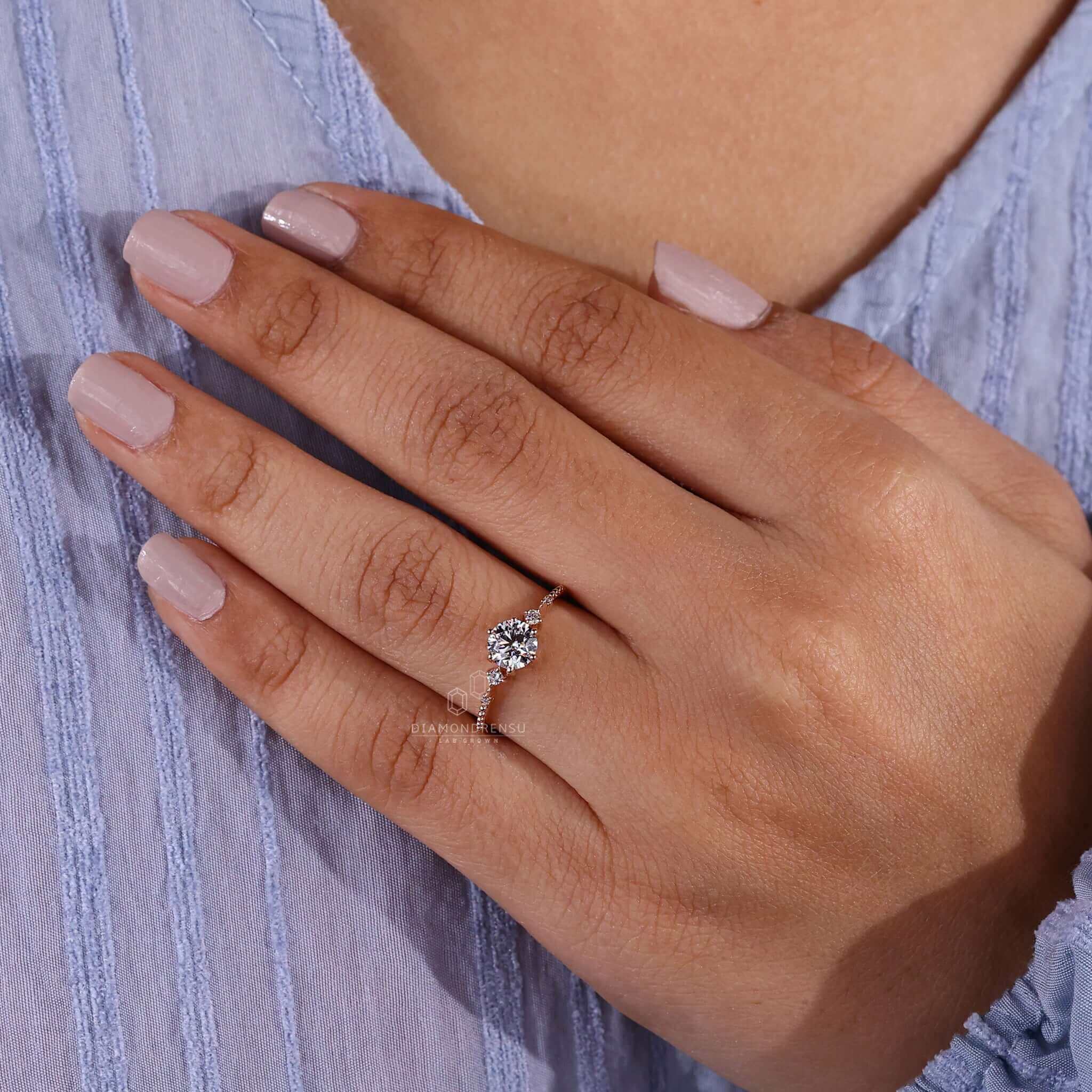 lab crated diamond ring