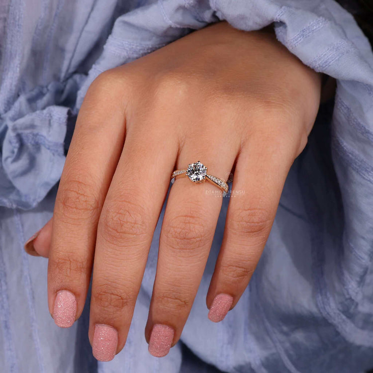 certified diamond wedding ring