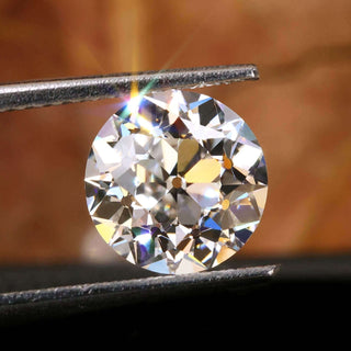 Round Old European Cut available in 2.28 carat lab grown diamond option.