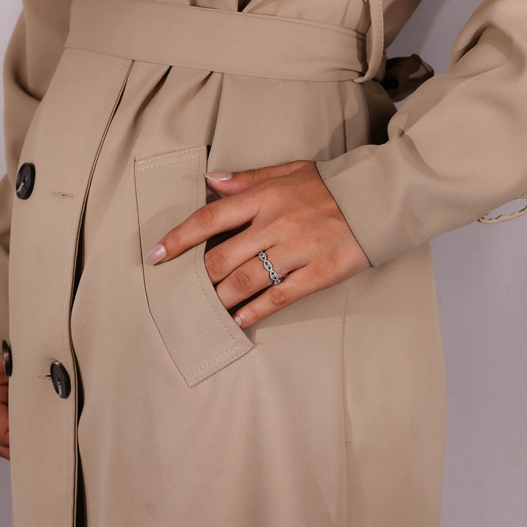 Eternity band with full circle diamonds.
