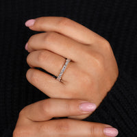 Yellow gold wedding band for a classic look.
