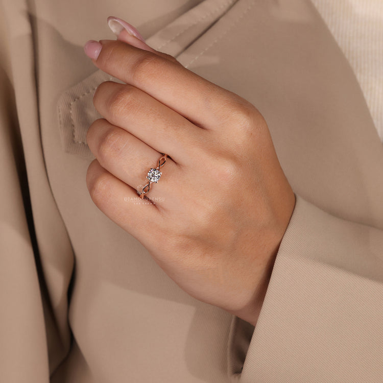 Twisted Shank Ring designed for added sophistication and style.
