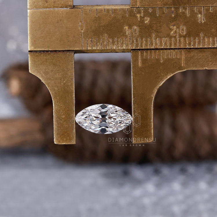 Old Mine Cut Marquise Diamond for Custom Jewelry Designs