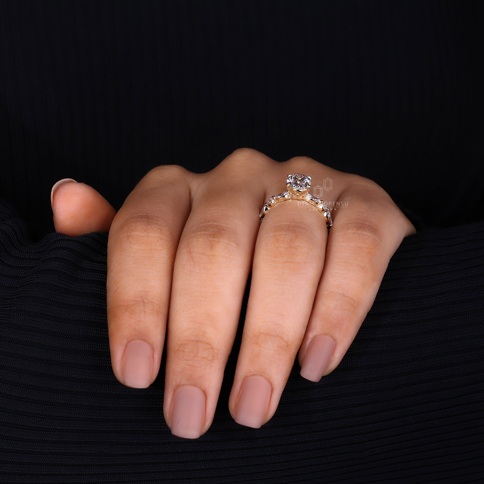 Beautiful claw prong setting showcasing the diamond’s brilliance.
