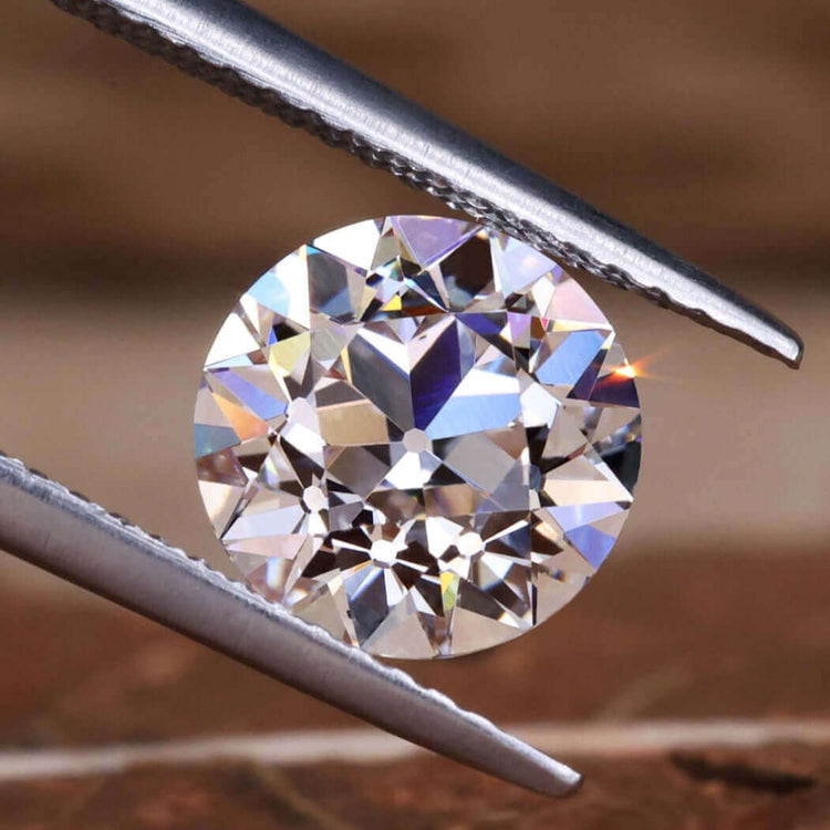 Round Old European Cut available in 2 carat lab grown diamond format.