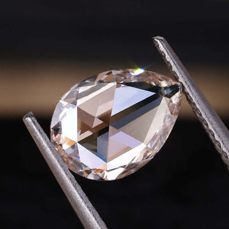 Rose Cut Pear Diamond available as a 1.21 carat diamond in loose format.
