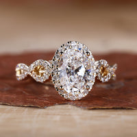 Oval Halo Engagement Ring with exquisite sparkle for special occasions.
