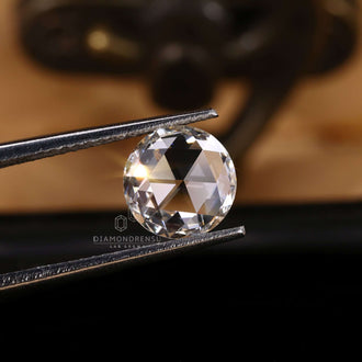 Round rose cut diamond 1.15 carat lab grown.
