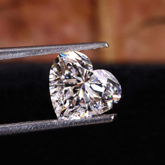 Heart diamond in 1.51 carat is perfect for romantic custom jewelry.