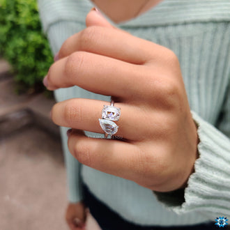 Custom moissanite ring can be designed to reflect your style.
