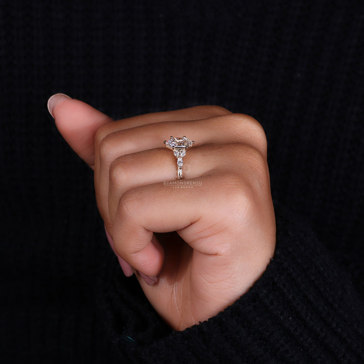 Hexagon Diamond Ring A Geometric Brilliance