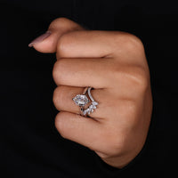 Tiara Wedding Band designed with intricate diamond detailing.
