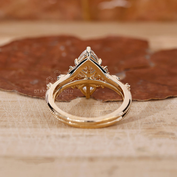 Tiara Wedding Band featuring intricate milgrain design.
