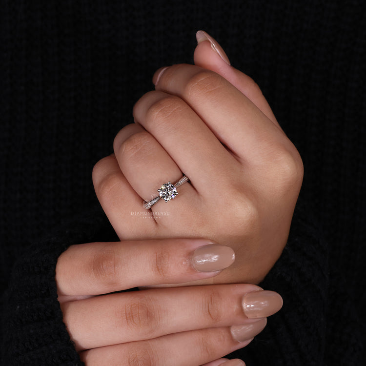 Diamond Prong Setting Ring showcasing brilliance and security.
