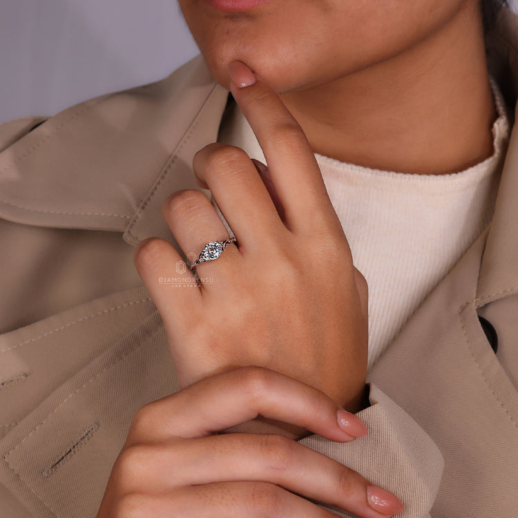 Twisted Shank Engagement Ring offering a distinctive twist.
