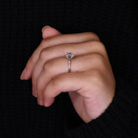 Pave Setting Ring with intricate craftsmanship and shine.