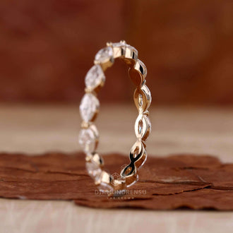 lab created diamond wedding band