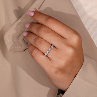 Lab grown diamond ring with exceptional brilliance.
