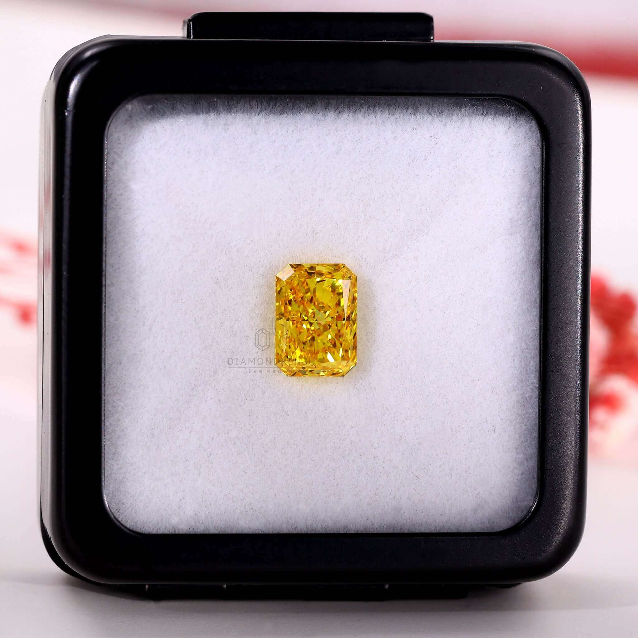 radiant cut lab created diamond