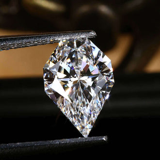 Antique Spear Cut lab grown diamond is ideal for personalized ring settings.