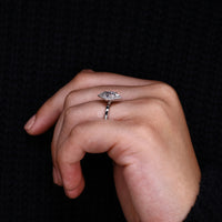 Lozenge Engagement Ring designed for a timeless appeal.
