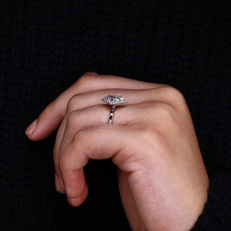 Lozenge Engagement Ring designed for a timeless appeal.
