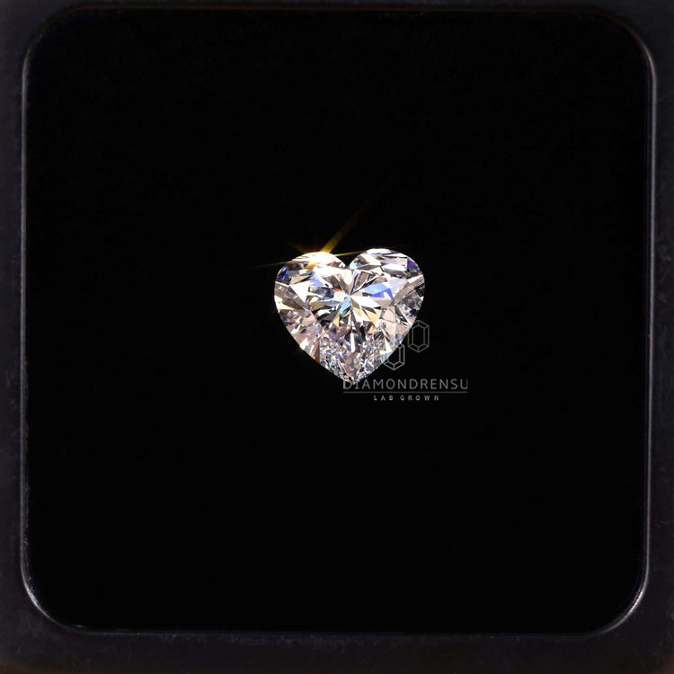 Heart lab grown diamond offers beauty and value for your own ring.
