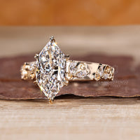 Custom diamond ring handmade with care and Lab Grown Diamond sparkle.
