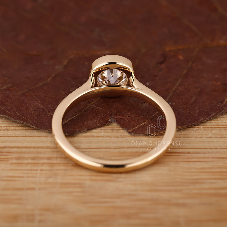 Old European Cut Ring Featuring Round OEC Diamond Center.