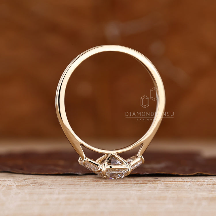 Classic engagement ring with cushion old mine center by Diamondrensu.