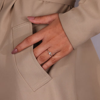 Buy Engagement Ring with lab grown diamonds and IGI certification.
