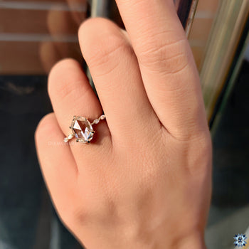 Marquise pave ring with a sophisticated and modern touch.
