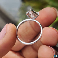 Custom moissanite ring can be designed to match your style.
