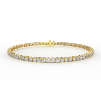Women's 3 carat diamond tennis bracelet.
