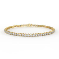 Women's 3 carat diamond tennis bracelet.
