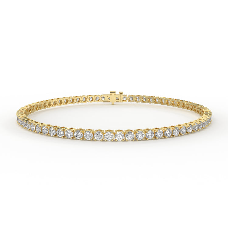 Women's 3 carat diamond tennis bracelet.
