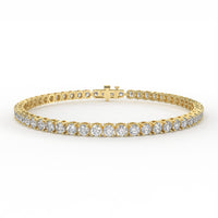 5 carat lab grown diamond tennis bracelet.
